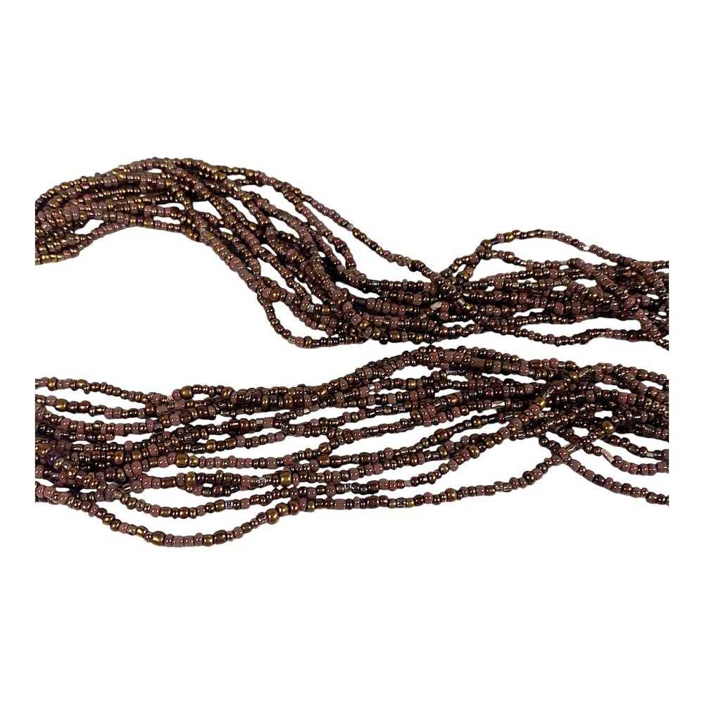 Silpada Bronze Beaded Necklace 17" Brown Glass Bead Torsade Artsy Boho N1815 - Picture 8 of 16